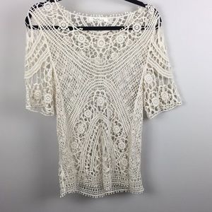 Solitaire Crochet Top M